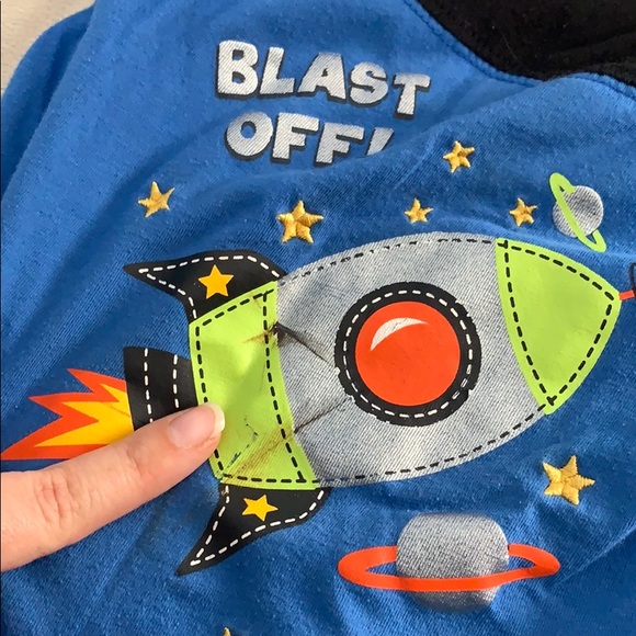 Spaceship long sleeve onesie - Picture 3 of 3